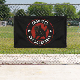 Banderoles Chats Contre les Fascistes