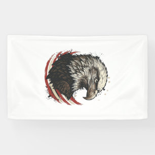 Banderoles Chemise à motif de gravure patriotique d'aigle cha