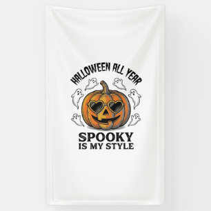 Banderoles Chemise avec gravure de citrouille fantôme Hallowe