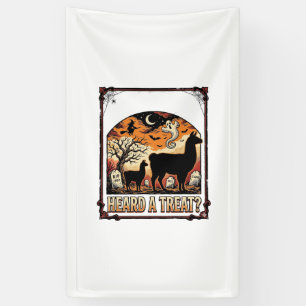 Banderoles Chemise de lama Halloween Drôle de cimetière_1