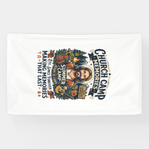 Banderoles Chemise de nostalgie de camp VBS de l'église Jésus