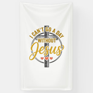 Banderoles Chemise de typographie chrétienne Jésus Croix_1