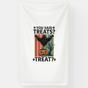 Banderoles Chemise Halloween Fantôme avec Pun de Traitement S
