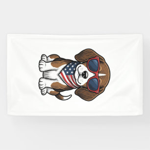 Banderoles Chemise lunettes de soleil pour chiots Beagle patr