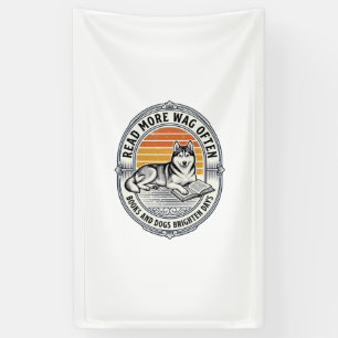Banderoles Chemise pour amoureux de livres et de chiens Gravu