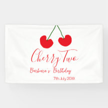 Cherry two 2nd birthday red cherry kids simple 