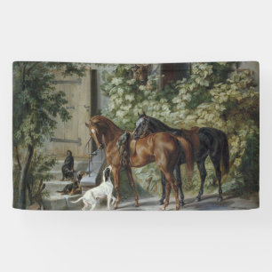 Banderoles Chevaux à la Porche (par Albrecht Adam)