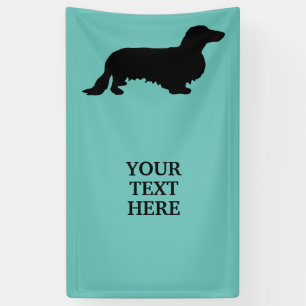 Banderoles Cheveux longs Dachshund - Silhouette 1