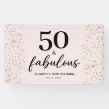 Chic Pink 50 et Fabulous 50th Birthday