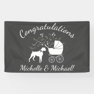 Banderoles Chien Baby shower de boîte Chien Chien Chien Chien