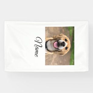 Banderoles Chien chat photo ajouter le nom de l'animal de com
