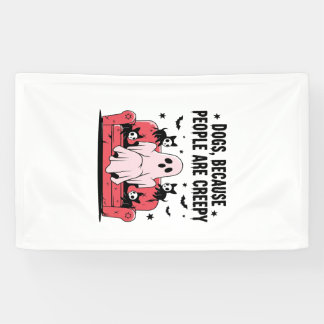 Banderoles Chien d'Halloween effrayant Spooky Ghost Png 2
