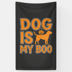 Banderoles Chien Est Mon Boo Halloween Chien