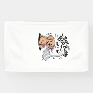 Banderoles Chien et fantôme buvant du vin. T-Shirt classique