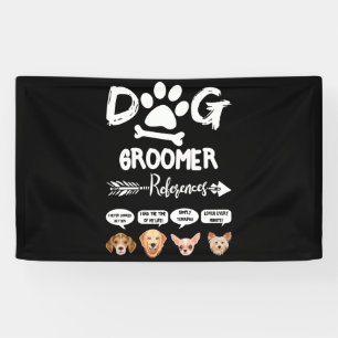 Banderoles Chien Groomer Références Cadeau Grooming Chien Sal