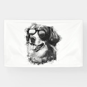 Banderoles Chien Lunettes de soleil Animal Cool Funny basset
