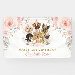 Banderoles Chiens flous Chiens marionnettes Anniversaire Fill