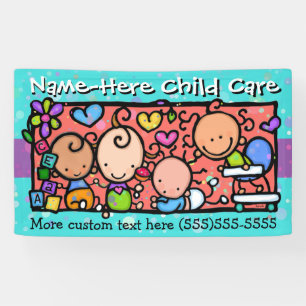 Banderoles Childcare.Daycare.Pre-School.Customizable