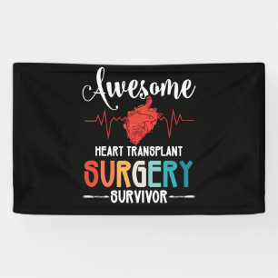 Banderoles Chirurgie de greffe cardiaque survivant