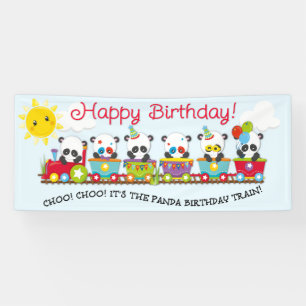 Banderoles Choo ! Choo ! C'est le train d'anniversaire de Pan