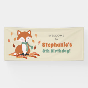 Banderoles Chute Fox Woodland Anniversaire