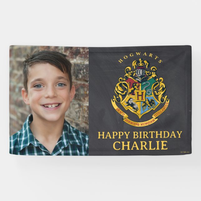Banderoles Cimier de Poudlard Harry Potter Anniversaire (Horizontal)