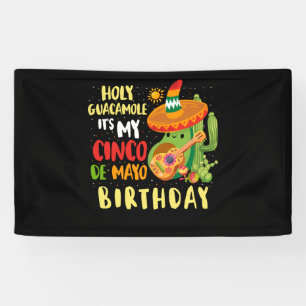 Banderoles Cinco De Mayo Anniversaire Saint-Guacamole Mexicai