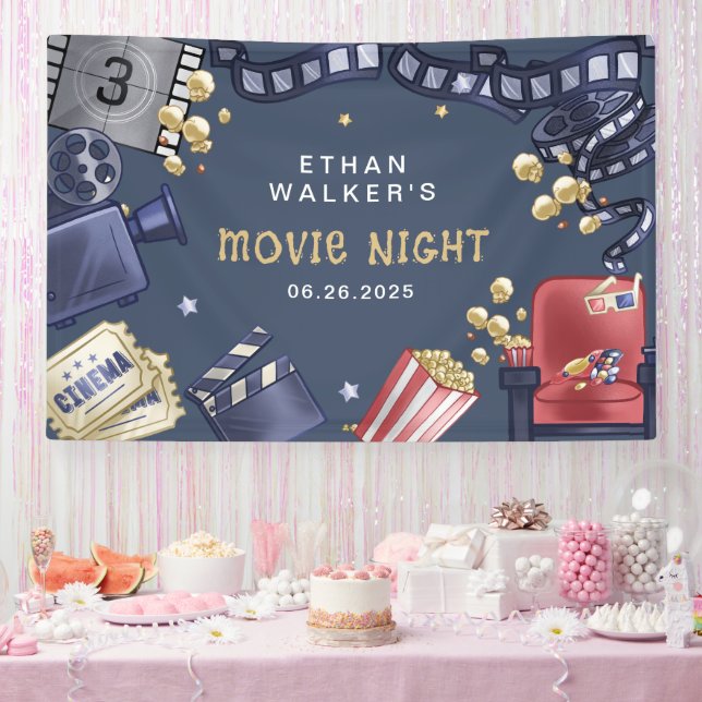 Banderoles Cinéma Nuit Théâtre Anniversaire Bienvenue (Fête)