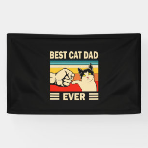 Banderoles Citations grand-père   Meilleur papa de chat