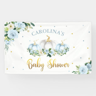 Banderoles Citrouille Baby shower Boy Fall Citrouille Bienven