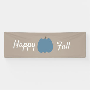 Banderoles Citrouille Bleue Bon Automne Brun