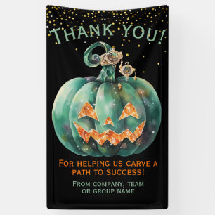 Banderoles Citrouille d'Halloween Merci