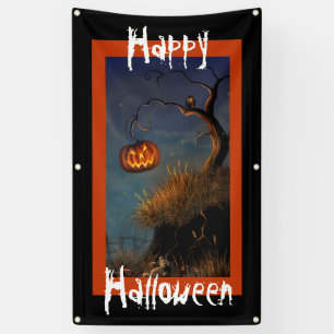 Banderoles Citrouille et hibou de Halloween