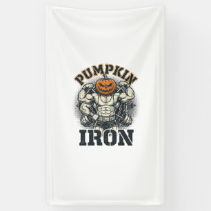 Banderoles Citrouille Fer Vintage Bodybuilding Design Hallowe