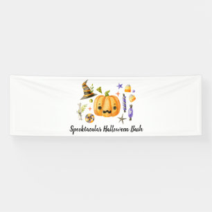 Banderoles Citrouille Spooktacular Halloween Bash Party Noir