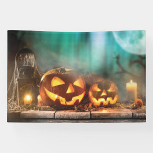 Banderoles Citrouilles d'Halloween et chauves-souris