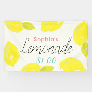 Banderoles Citrus citron peint à la main Citrus Lemonade Stan