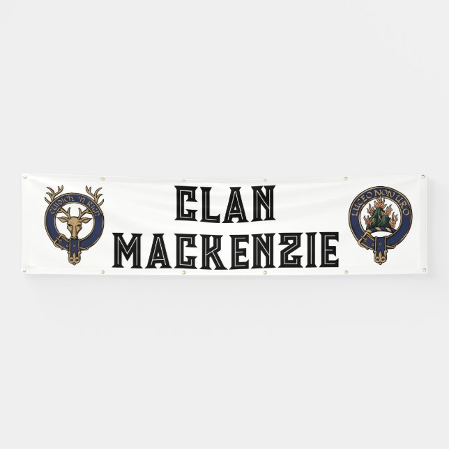 Banderoles Clan Mackenzie Highland Games Tent Banner (Horizontal)