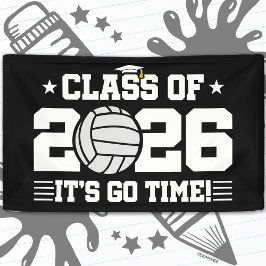 Banderoles Class of 2026 Volleyball Graduation It’s Go Time