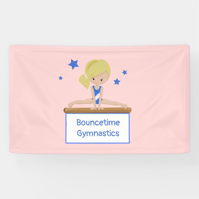 Banderoles Classe Young Blonde Gymnast Academy (Horizontal)