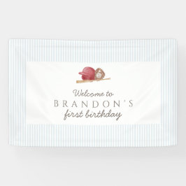 Banderoles Classic Preppy Baseball First Birthday Party