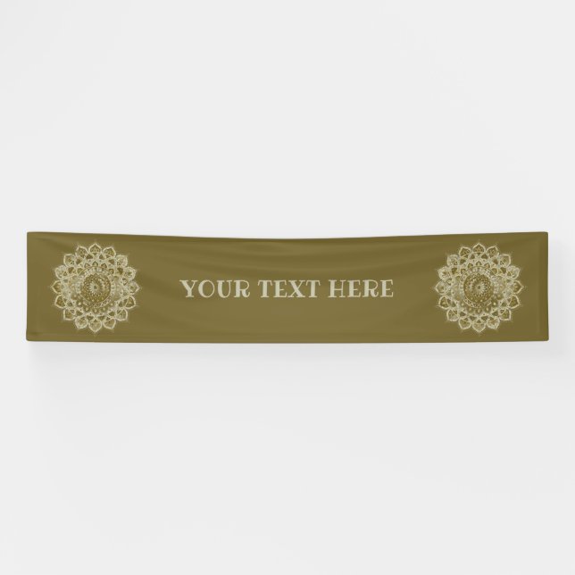 Banderoles Classique Mandala Inde Style 4 (Horizontal)