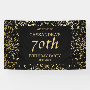 Banderoles Classy Egypt Gold arrose noir Anniversaire