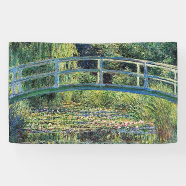 Banderoles Claude Monet - Etang Lily et Pont Japonais (Horizontal)