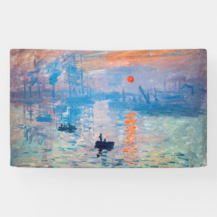 Banderoles Claude Monet - Impression, lever de soleil