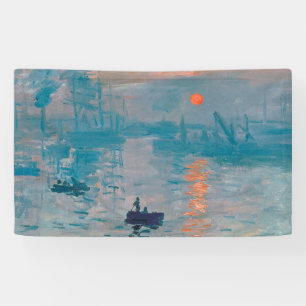 Banderoles Claude Monet Impression Soleil Levant Français