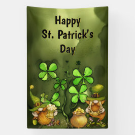 Banderoles Clovers and Leprechaun Gnomes St. Patrick's Day