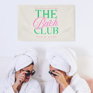 Banderoles Club de Bach Rose Moderne Enterrement de Vie de Je