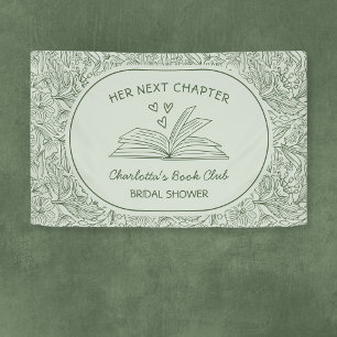 Banderoles Club de lecture Next Chapter Baby Shower Vert