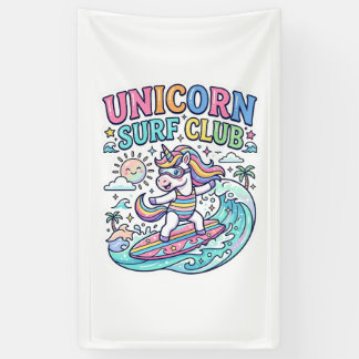 Banderoles Club de surf Licorne